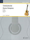 【楽譜】タンスマン：華麗な舞曲（ダンサ・ポンポーサ）［セゴビア運指］