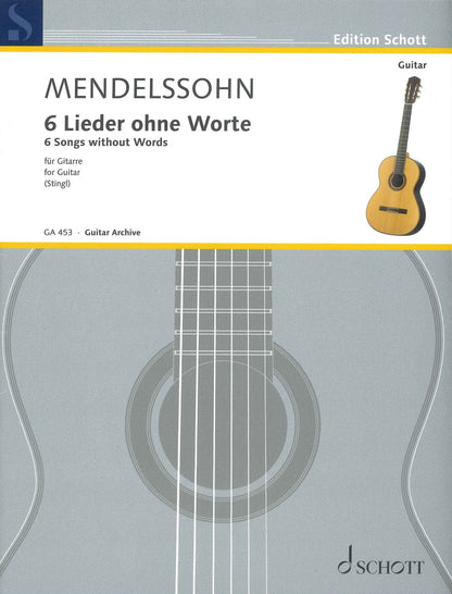 【楽譜】メンデルスゾーン：6つの無言歌［シュティングル編曲］