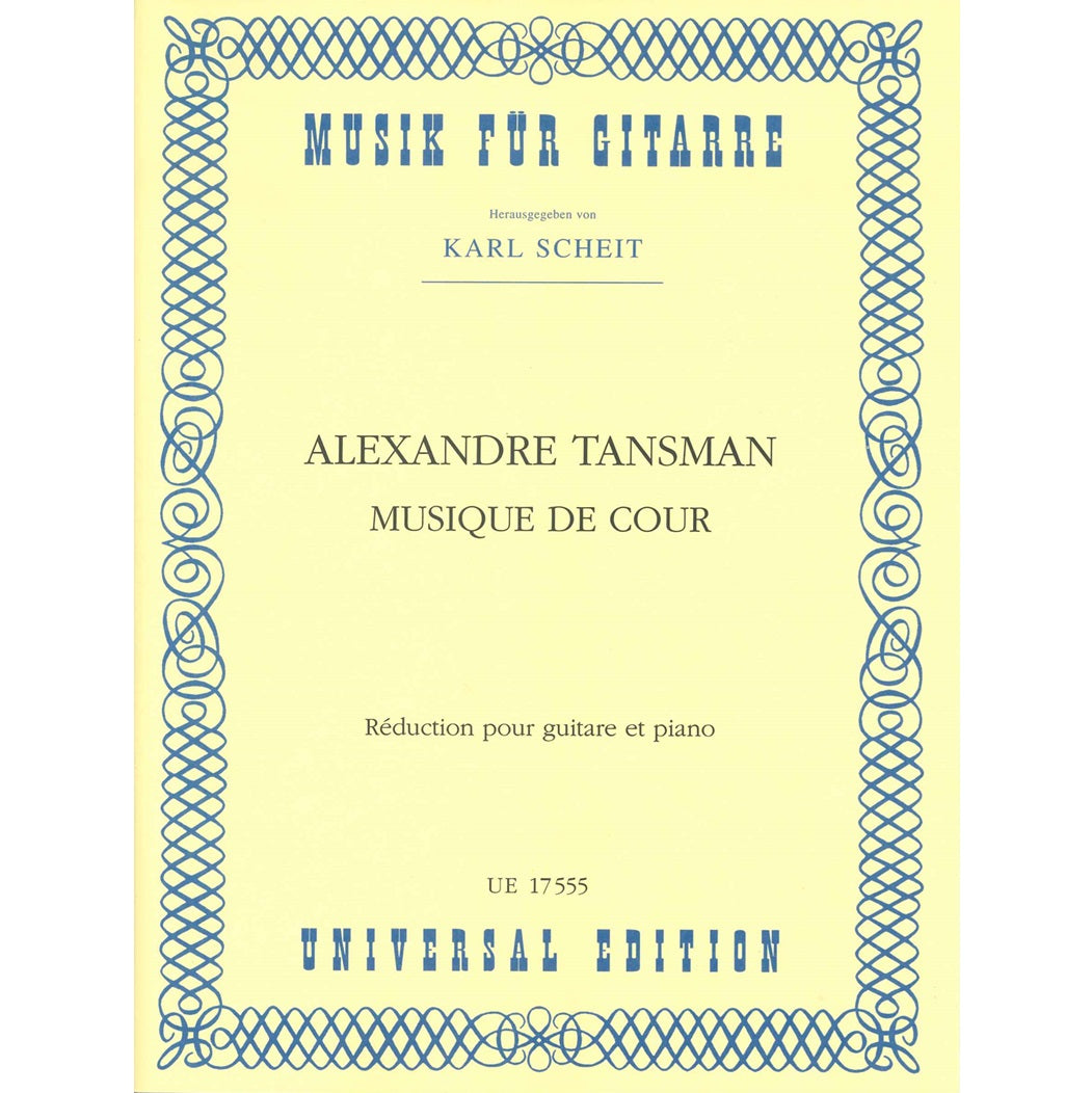 【楽譜】タンスマン：宮廷の音楽（ピアノ伴奏版）［シャイト校訂］