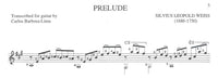 【楽譜】ヴァイス：6つのリュート作品第1集［B=リマ編曲］