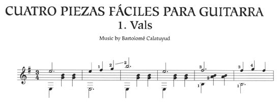 【楽譜】スペインのギター音楽第1巻：リョベート，セゴビアと同時代のギタリスト，B.カラターユ（1882〜1973）の作品集（96頁，57曲）