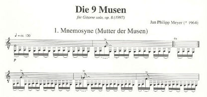 【楽譜】マイヤー：9人の女神（ミューズ）Op.8
