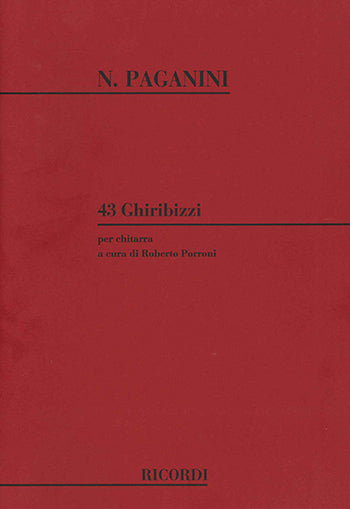 【楽譜】パガニーニ：43の気まぐれ（ギリビッツィ）［ポローニ校訂］
