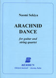 【楽譜】セキヤ・ナオミ：蜘蛛のダンス（G&弦楽四重奏）スコア&パート譜