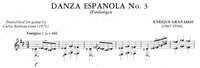 【楽譜】グラナドス：スペイン舞曲第3番，第6番［B=リマ編曲］