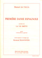 【楽譜】ファリャ：スペイン舞曲第1番（G&Vc）［ラゴスニック編曲］