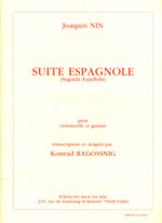 【楽譜】ニン：スペイン組曲（G&Vc）［ラゴスニック編曲］
