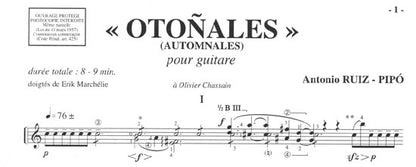 【楽譜】ルイス＝ピポー：秋［マルシェリー運指］全5曲