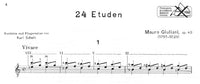 【楽譜】ジュリアーニ：24の練習曲Op.48［シャイト校訂］