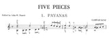 【楽譜】サンス：5つの小品［デュアート編曲］