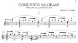 【楽譜】アブリル：ムデハル風の協奏曲（ギターソロ譜）