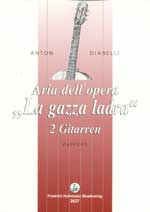 【楽譜】ディアベッリ：「泥棒かささぎ」のアリアOp.8（2G）［タッペルト校訂］