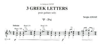 【楽譜】S.アサド：3つのギリシャ文字