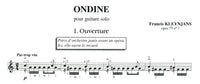 【楽譜】クレンジャンス：オンディーヌOp.73-1