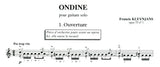 【楽譜】クレンジャンス：オンディーヌOp.73-1
