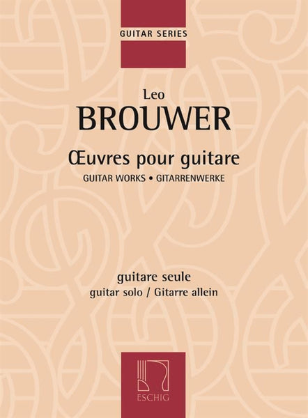 【楽譜】ブローウェル：ギター作品集［ローラン校訂］