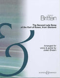 【楽譜】ブリテン：エセックス伯の第2リュート・ソング[ブリーム編]