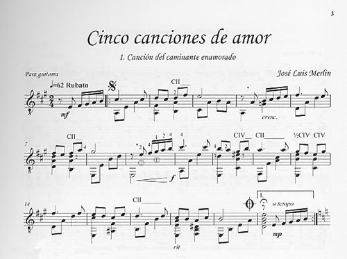 【楽譜】メルリン：5つの愛の歌