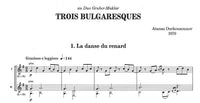 【楽譜】ウルクズノフ：Trois bulgaresques(2G)