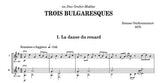 【楽譜】ウルクズノフ：Trois bulgaresques(2G)