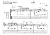 【楽譜】ソテロ：コモ・ローラ・エル・アグア...水が泣くように（タブ譜付）