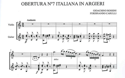 【楽譜】カルッリ：ヴァイオリンとギターのためのロッシーニの序曲より「アルジェのイタリア女」[ガジャルド校訂]