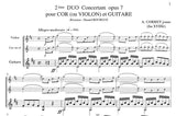 【楽譜】A.コレ・ジュニア：デュオ・コンセルタン第2番作品7（HrまたはVnとG）［ブルグ校訂］