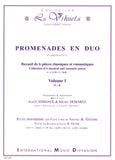 【楽譜】デュオのプロムナード〜6つの古典ロマン曲集第1巻(FlまたはRec, VnとG)［カシニョール＆ドゥマレス編］