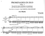 【楽譜】デュオのプロムナード〜6つの古典ロマン曲集第1巻(FlまたはRec, VnとG)［カシニョール＆ドゥマレス編］