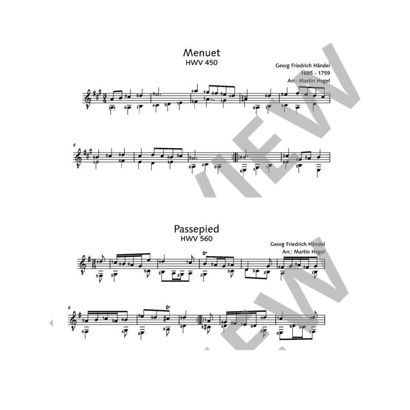【楽譜】ギターのためのヘンデル名曲集24選[ヘーゲル編]