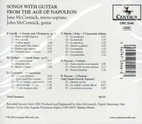 【CD】ジョン＆ジェーン(MS)・マコーミック〈ナポレオン時代のギターを伴う歌曲集〉