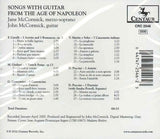 【CD】ジョン＆ジェーン(MS)・マコーミック〈ナポレオン時代のギターを伴う歌曲集〉
