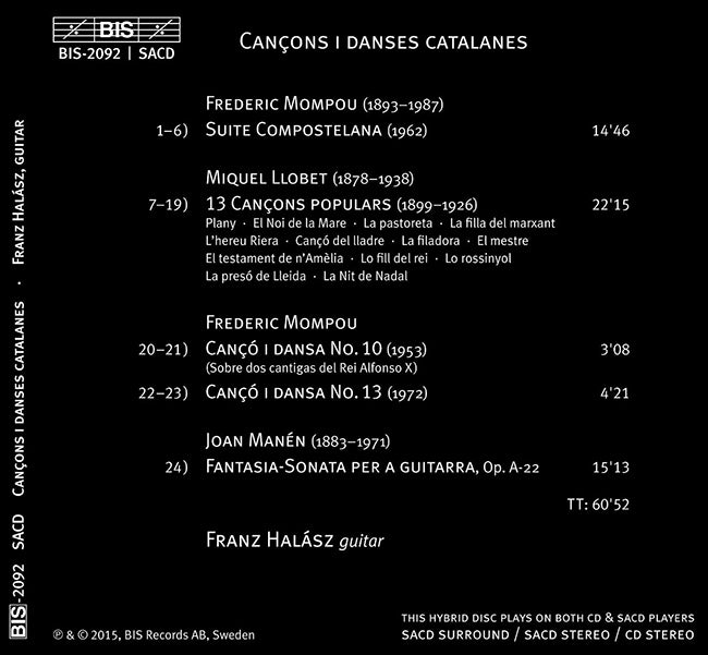 【CD】ハラス〈モンポウ：コンポステラ組曲、ほか〉