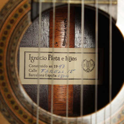 イグナシオ・フレタ・エ・イーホス Ignacio Fleta e hijos 1997年 (松・中南米ローズウッド 650mm) スペイン 【中古】 クラシックギター