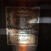 ホセ・オリベ Jose Oribe 1986年 カリダッド・スプレマ (杉・中南米ローズウッド 658mm) アメリカ 【中古】 クラシックギター
