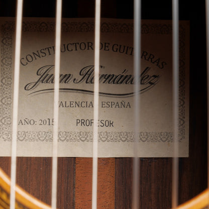 ファン・エルナンデス Juan Hernandez 2015年 Professor (松・ローズウッド 650mm) スペイン 【中古】 クラシックギター