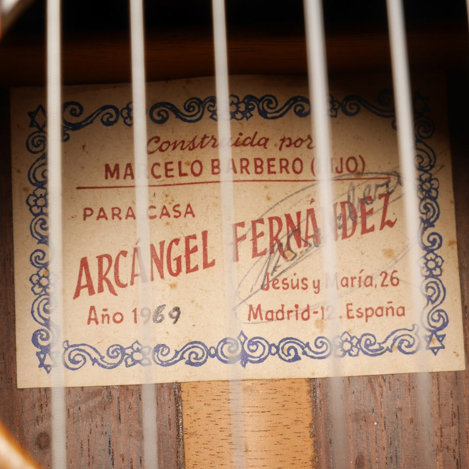 マルセロ・バルベロ・イーホ Marcelo Barbero Hijo 1969年 (松・ローズウッド 655mm) スペイン 【中古】 クラシックギター