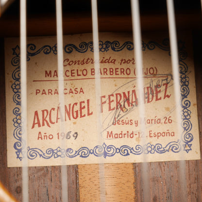 マルセロ・バルベロ・イーホ Marcelo Barbero Hijo 1969年 (松・ローズウッド 655mm) スペイン 【中古】 クラシックギター