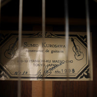 黒澤澄雄 Kurosawa Sumio 1998年 No.30 (松・ローズウッド 650mm)  【中古】 クラシックギター