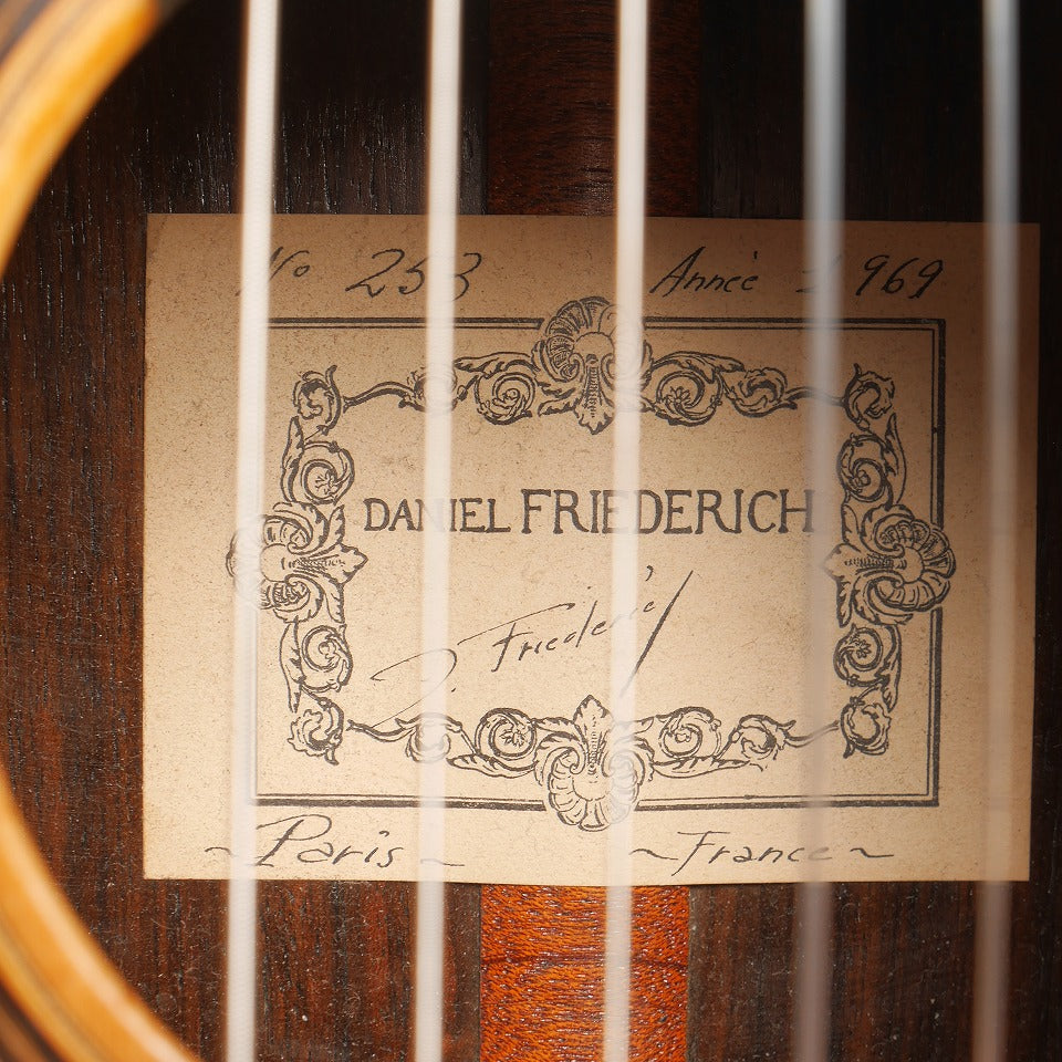 ダニエル・フレドリッシュ Daniel Friederich 1969年 No,253 (松・ローズウッド 650mm) フランス 【中古】 クラシックギター