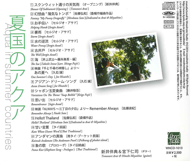 【CD】新井伴典＆宮下仁司〈夏国のアクア〉
