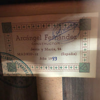 アルカンヘル・フェルナンデス Arcangel Fernandez 1993年 (松・ハカランダ 650mm) スペイン 【中古】 クラシックギター