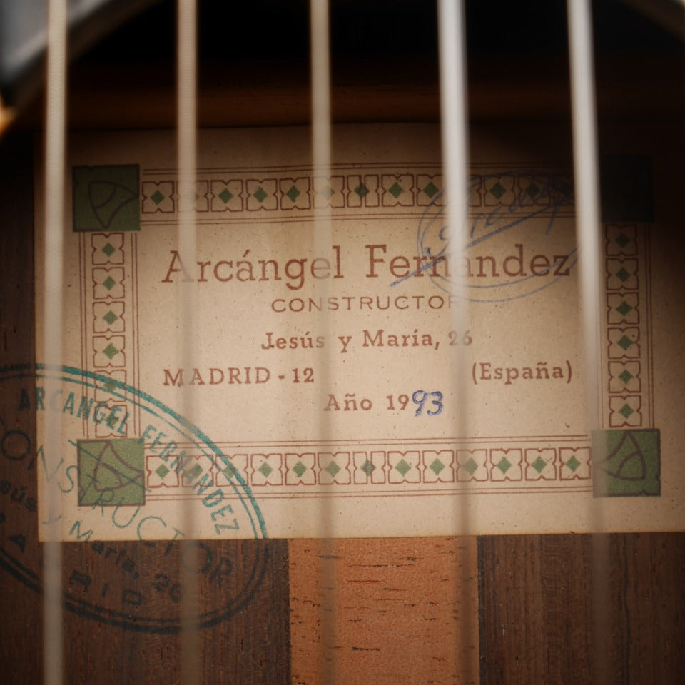 アルカンヘル・フェルナンデス Arcangel Fernandez 1993年 (松・ハカランダ 650mm) スペイン 【中古】 クラシックギター