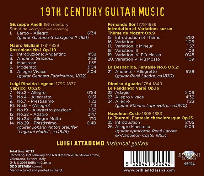【CD】アッタデモ（19ｃG）〈19世紀のギター作品集〉