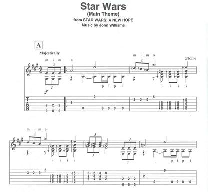 【楽譜】クラシックギターのためのスター・ウォーズ（タブ譜付き）