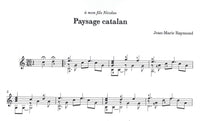 【楽譜】レーモン：カタルーニャの風景