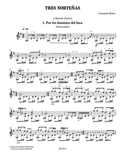 【楽譜】ブラーボ：3つの北の曲