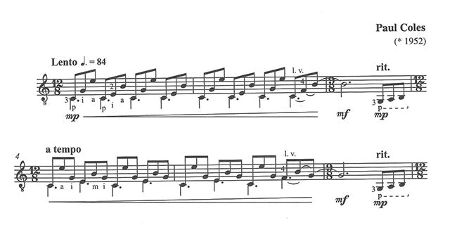 【楽譜】コールズ：ギターのための10の練習曲