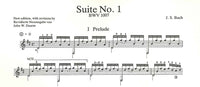 【楽譜】バッハ：無伴奏チェロ組曲No.1BWV1007［デュアート編曲］