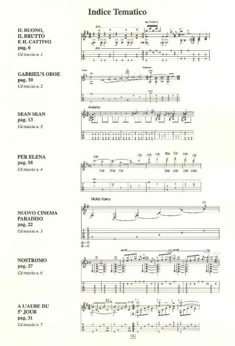 【楽譜】モリコーネ：ギター作品集（タブ譜、CD付）